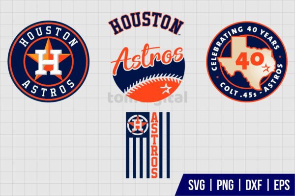 Houston Astros Logo SVG Bundle Gravectory