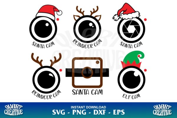 Santa Cam Svg Gravectory