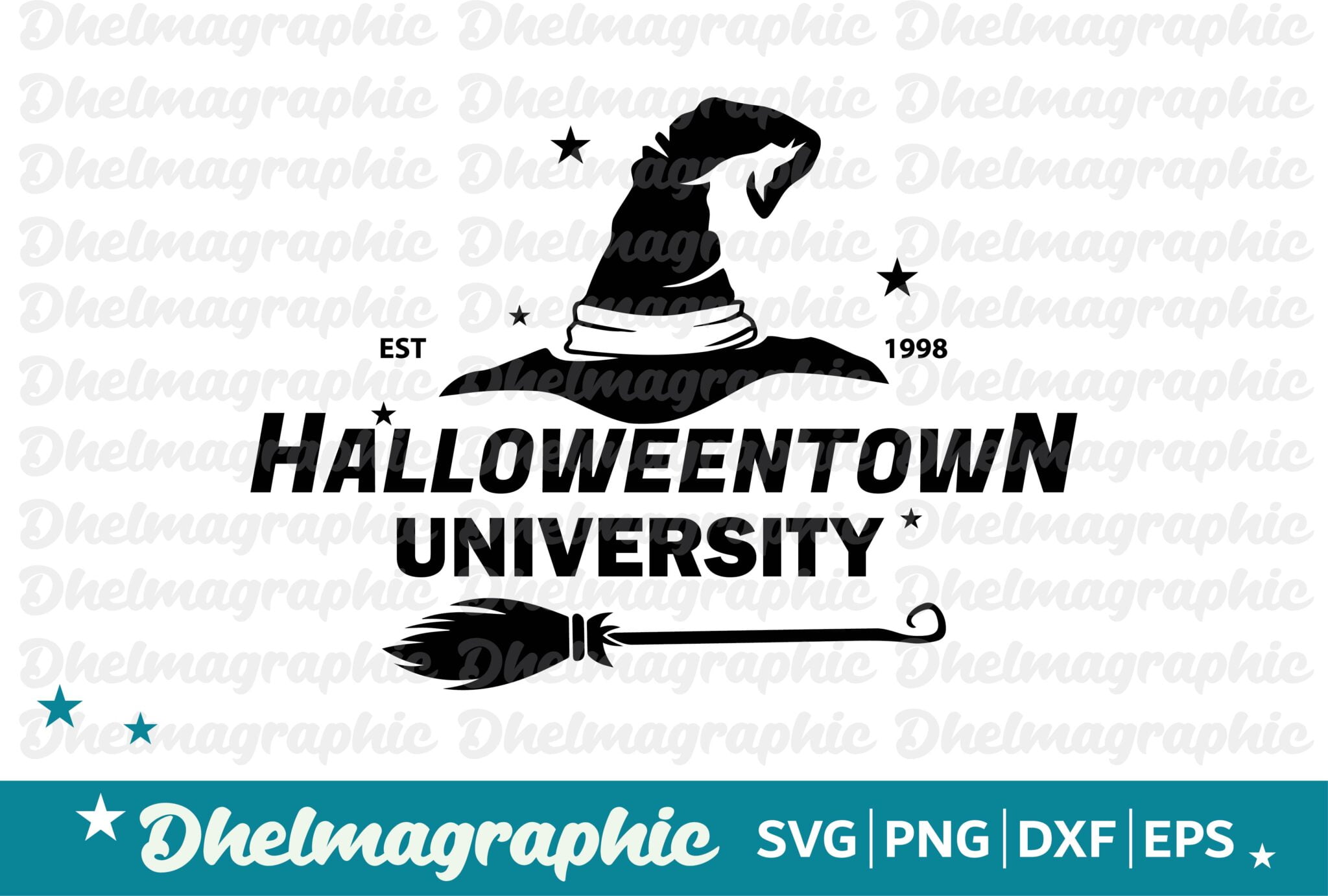 HALLOWEENTOWN UNIVERSITY SVG EPS PNG DXF Gravectory