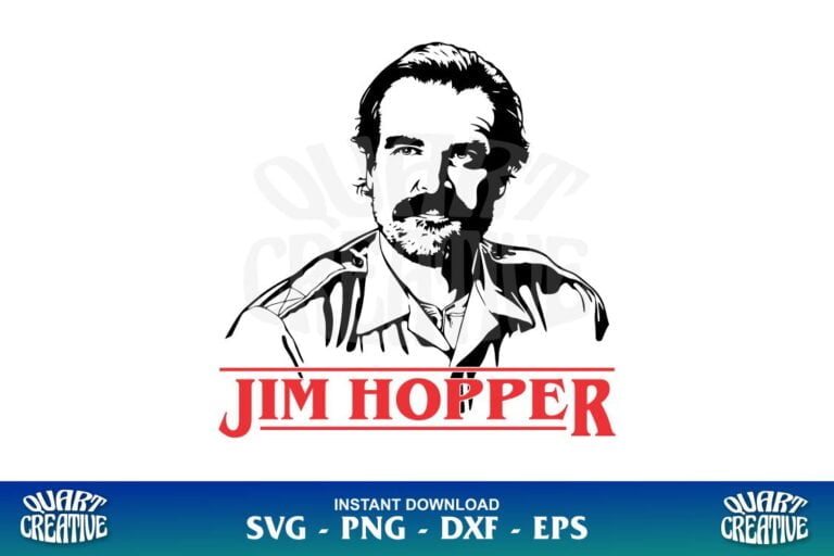 Jim Hopper Stranger Things SVG Gravectory