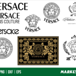 versace medusa logo svg