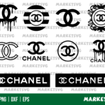 Chanel Logo Blood Drip SVG