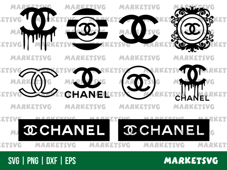 Chanel Logo Blood Drip SVG PNG DXF EPS Bundle - Gravectory