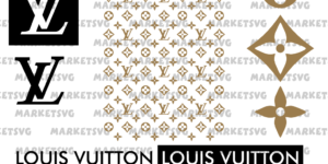 Louis Vuitton Pattern SVG Bundle