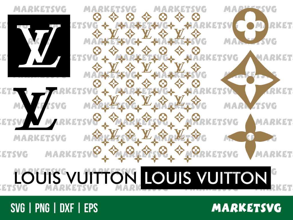 Louis Vuitton Pattern SVG Bundle