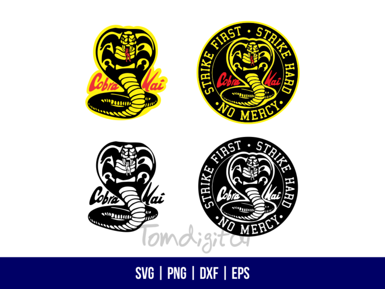 Cobra Kai  Logo  SVG Cut File Bundle Gravectory