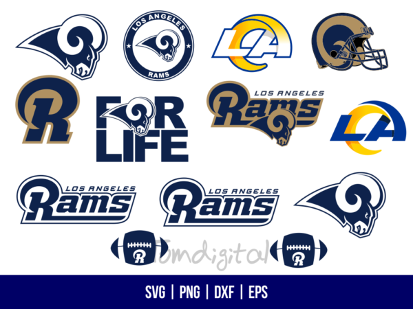 Los Angeles Rams SVG Bundle - Gravectory