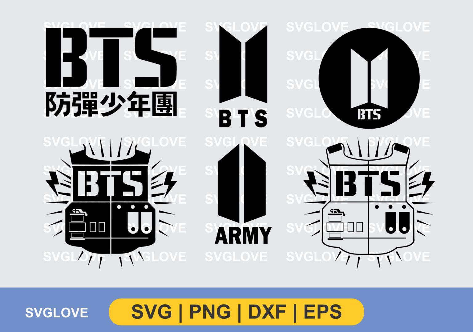 BTS Logo SVG Bundle - Gravectory