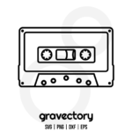 Cassette Tape SVG