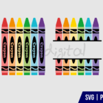 Crayon Monogram SVG