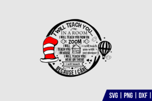 Dr Seuss Teacher SVG Cut File