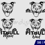PITBULL Clipart SVG