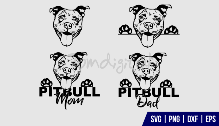 Pitbull Clipart SVG Bundle - Gravectory