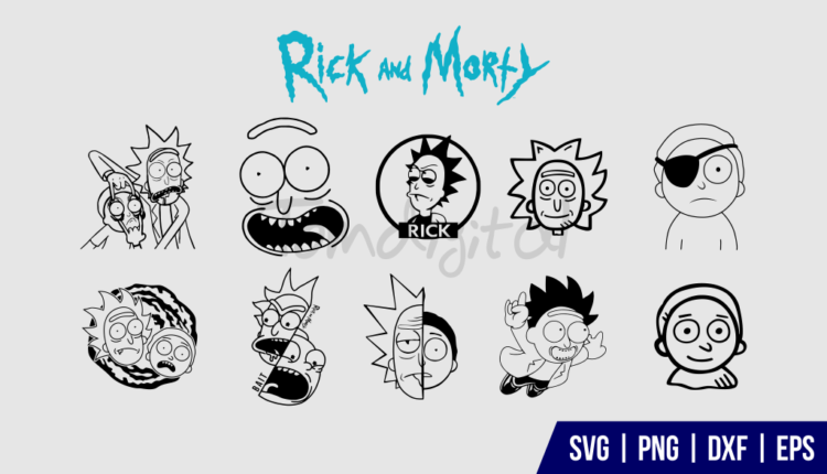 Free Free 332 Rick And Morty Svg Black And White SVG PNG EPS DXF File