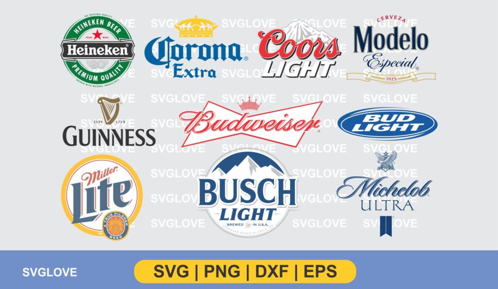 beer brand logo svg bundle