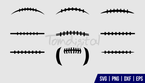 Football Laces SVG - Gravectory