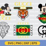 gucci logo svg mickey mouse bundle