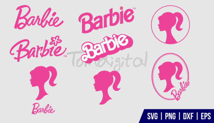 Barbie Silhouette SVG Cut File Bundle Gravectory