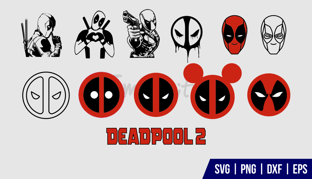 Deadpool SVG DXF PNG EPS