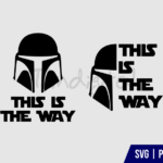 Mandalorian Helmet SVG