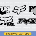 fox racing svg logo vector