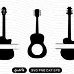 Guitar Monogram SVG