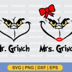 mr and mrs grinch svg