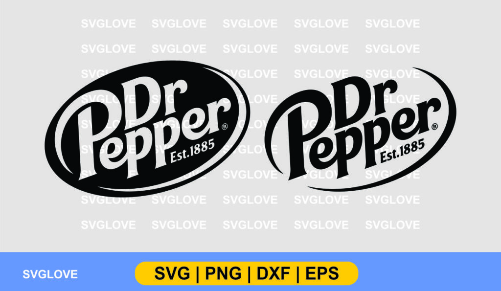 dr papper logo svg cut files Dr Papper Logo SVG Cut File