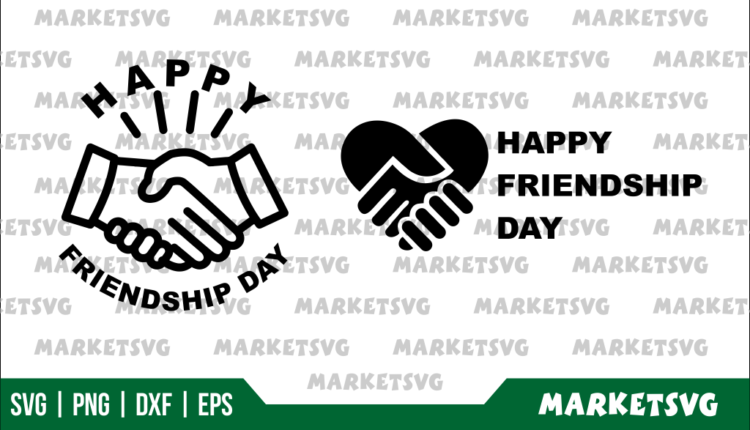 Happy Friendship Day SVG Cut File - Gravectory