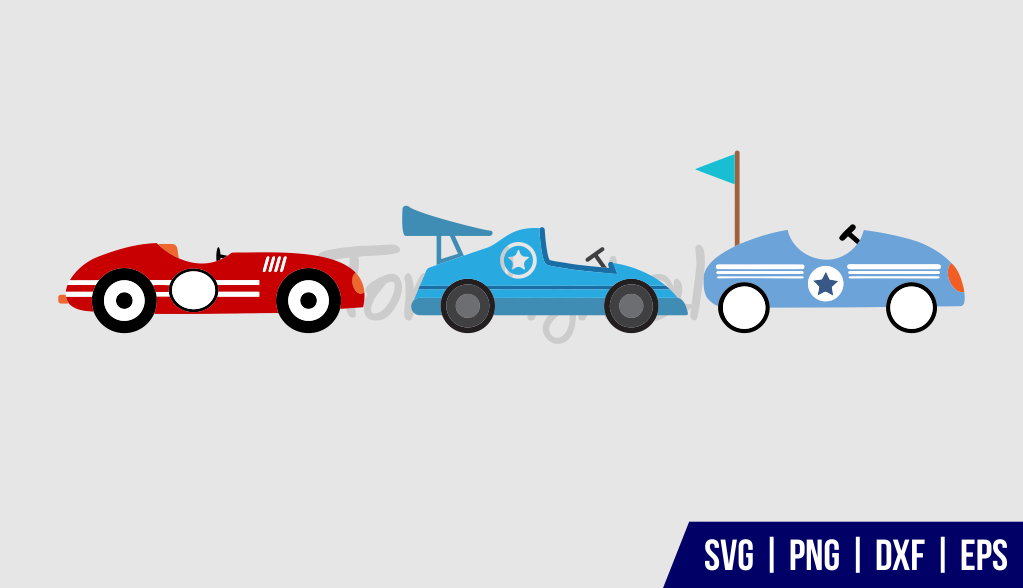 Race Car SVG Cut File Bundle