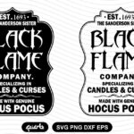 black flame company LABEL SVG