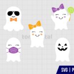 Cute Ghost SVG Cut File Bundle