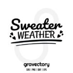 Sweater Weather SVG Free
