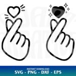 finger heart svg
