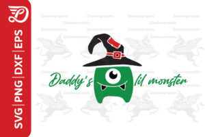 Daddy's lil monster SVG / Daddy
