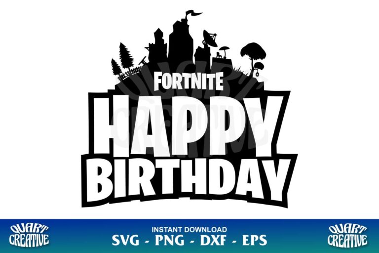 Fortnite Birthday SVG - Gravectory