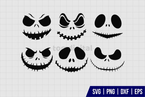 Halloween Ghost Face SVG Bundle - Gravectory