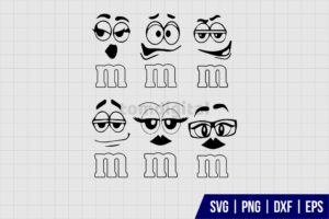 M And M Faces SVG