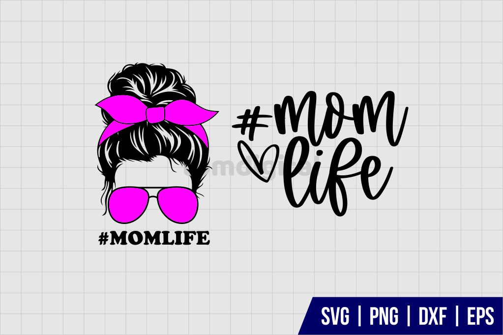 Mom Life Bun SVG