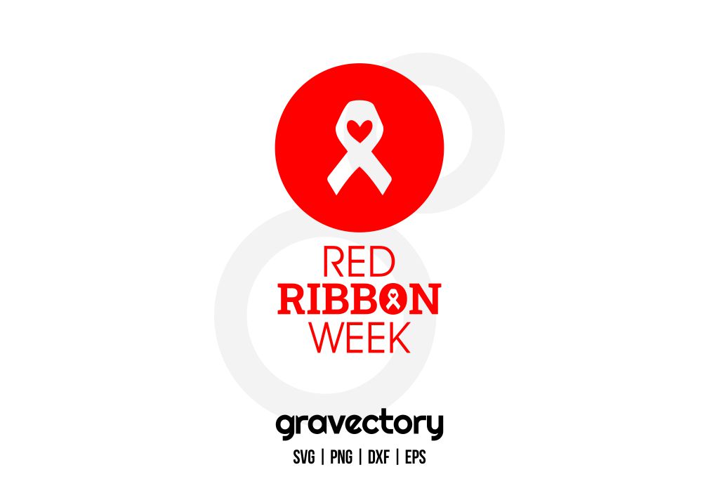 Red Ribbon Week SVG