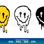 Drip Smiley Face SVG