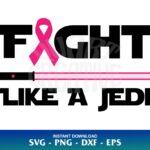 fight like a jedi ribbon svg