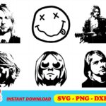 kurt cobain svg bundle