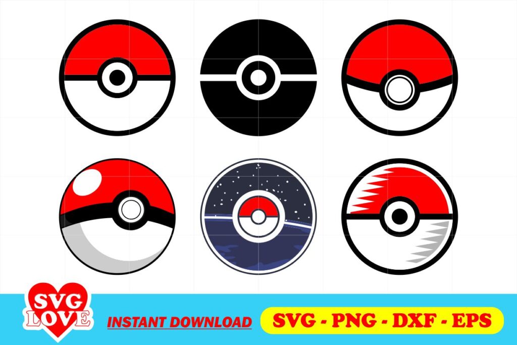 pokemon pokeball svg Pokemon Pokeball SVG