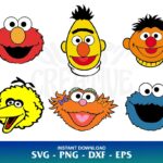 sesame street characters svg