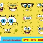 spongebob face svg