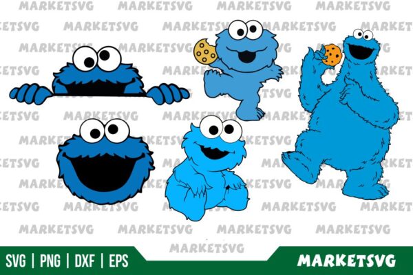 Cookie Monster SVG Bundle - Gravectory