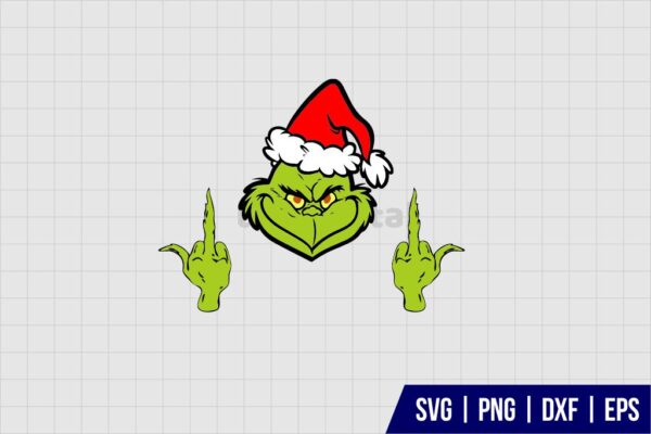 Grinch Middle Finger Svg Free Grinch Giving The Finger Svg Middle