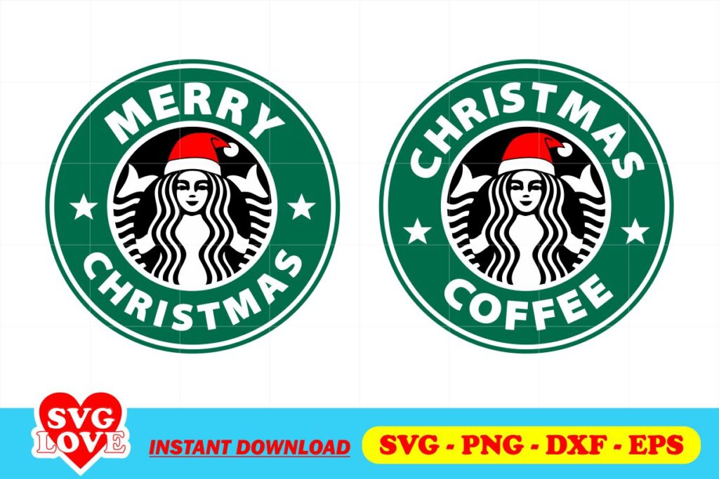 MERRY CHRISTMAS COFFEE STARBUCKS Merry Christmas Starbucks Coffee SVG