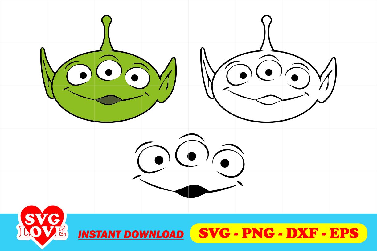 Alien SVG For Cricut And Silhouette Cutting Machines, Toy Story SVG